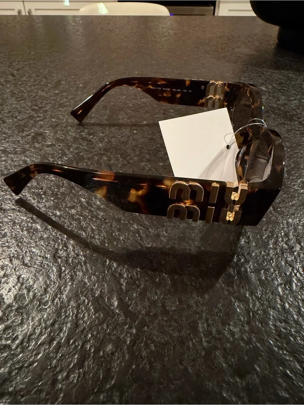 Miu Miu Eyewear Oval-Frame Sunglasses - Brown - NWT